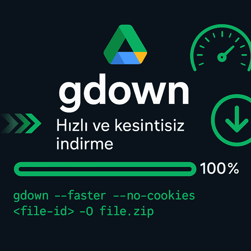 Google Drive'dan Hızlı ve Kesintisiz İndirme İşlemi